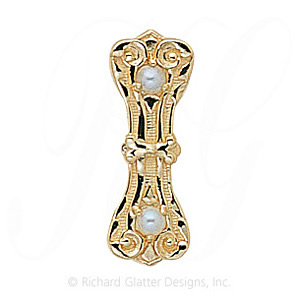 GS395 PL - 14 Karat Gold Pearl Slide 